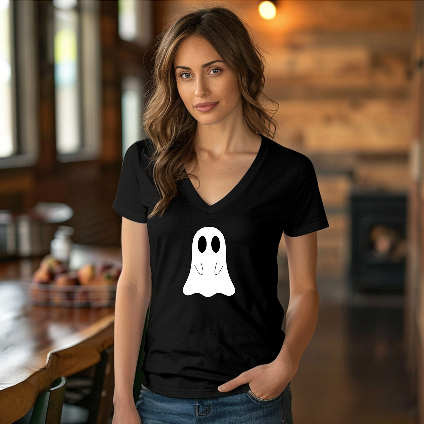 Ghost V-Neck Shirt