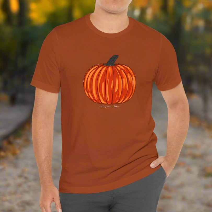 Fall Halloween Pumpkin Crew Neck Short Sleeve Tee