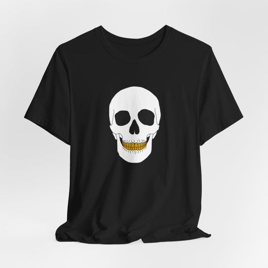 Gold Teeth Skull Short Sleeve Tee