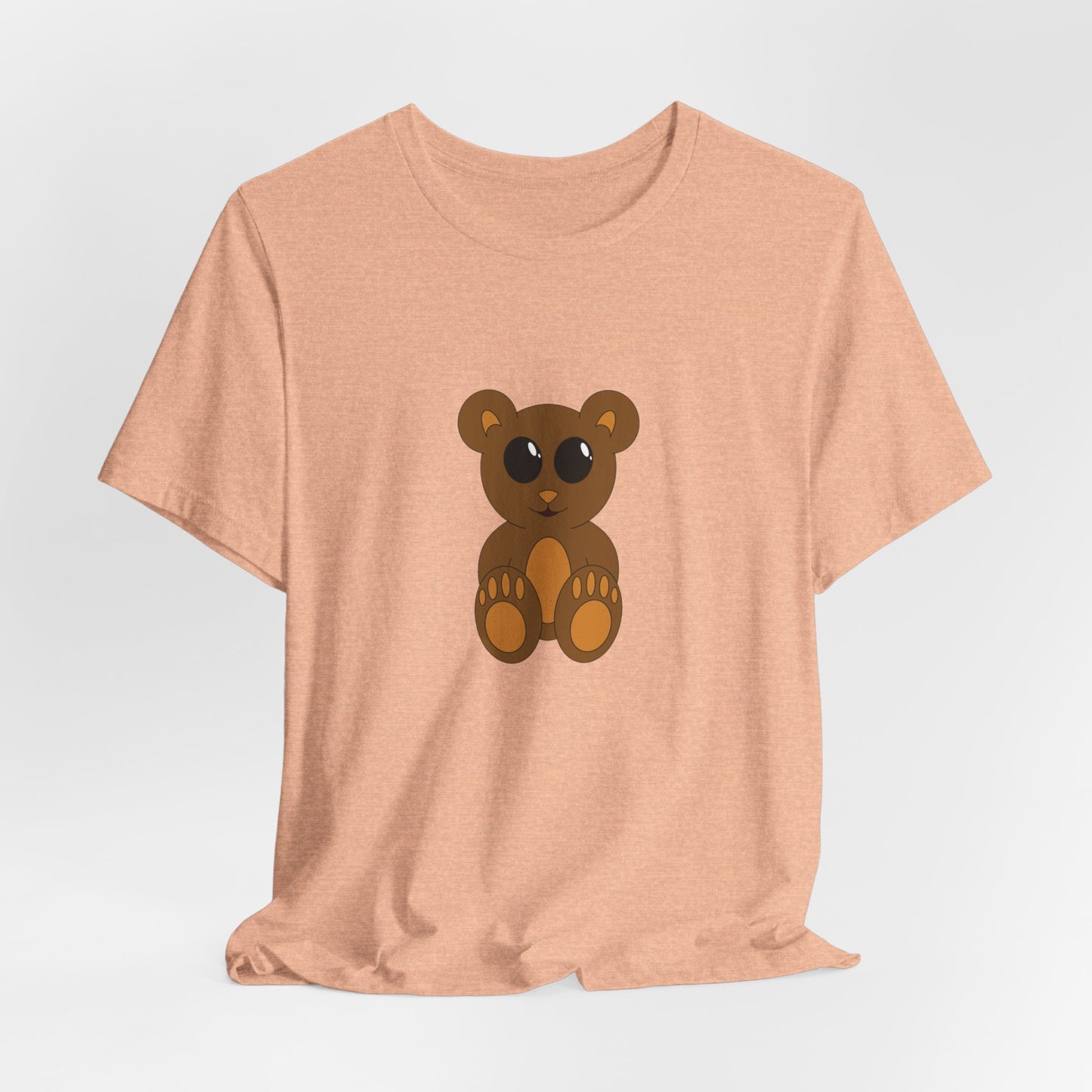 Color Teddy Bear Crew Neck Short Sleeve Tee