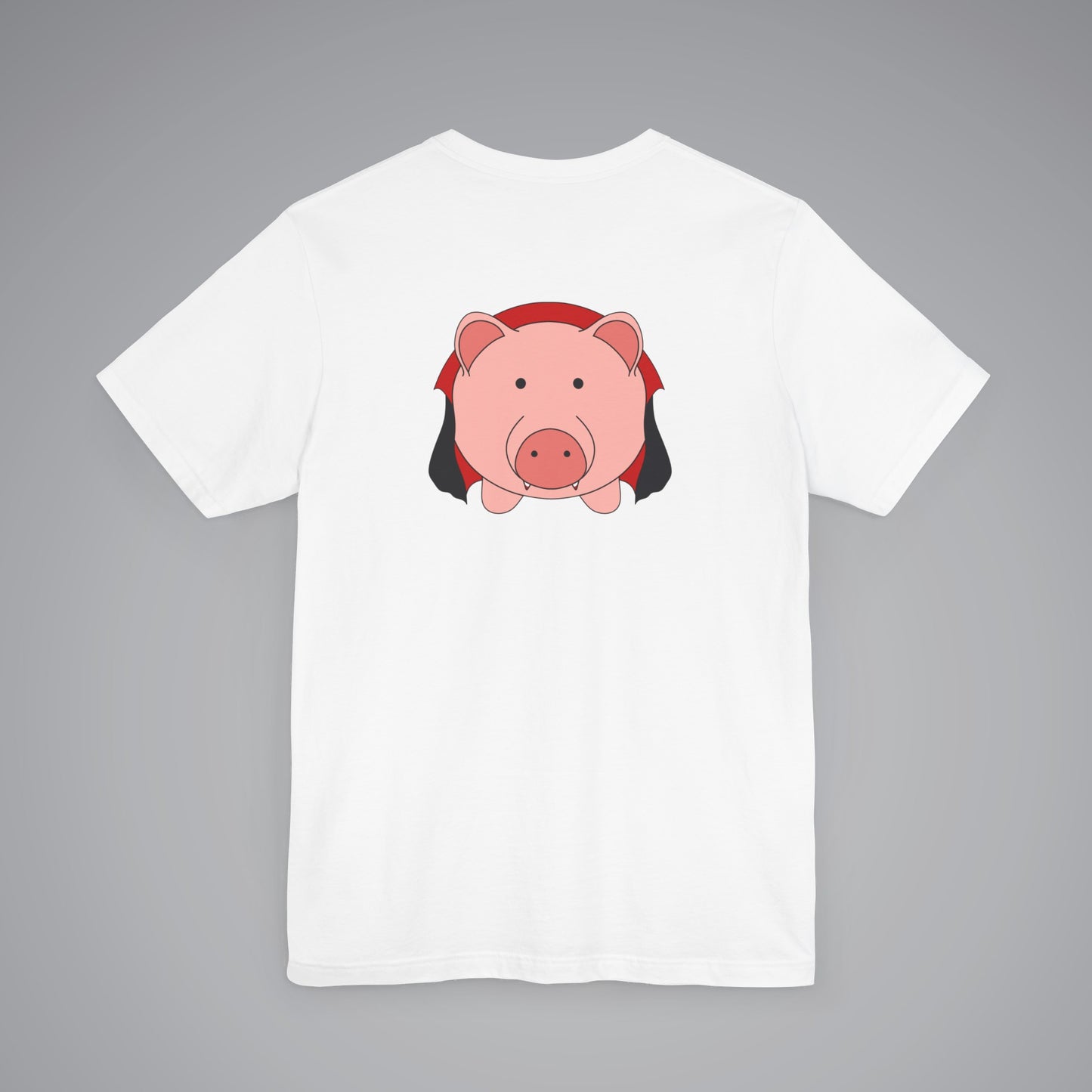 Count Porkula on Back Crew Neck Short Sleeve Tee