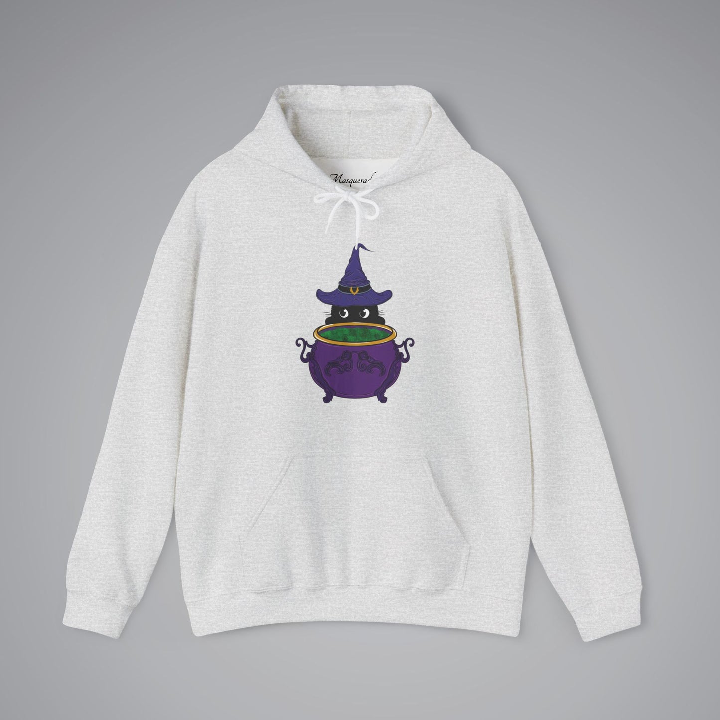 Witch Kitty and Bubbling Cauldron Hooded Sweatshirt