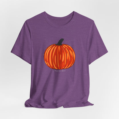 Fall Halloween Pumpkin Crew Neck Short Sleeve Tee