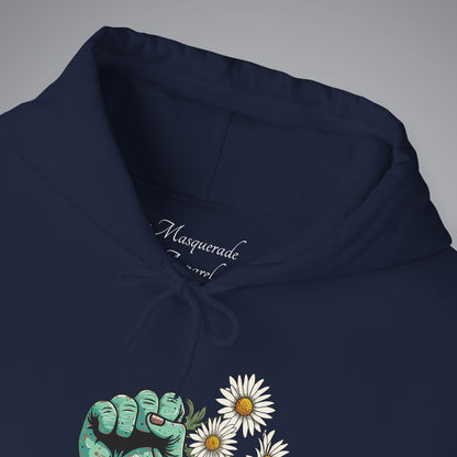 Pushing Up Daisies Zombie Hand Hooded Sweatshirt