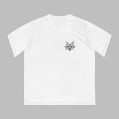 Women's Sport Fox Filigree Venetian Mask V-Neck T-Shirt