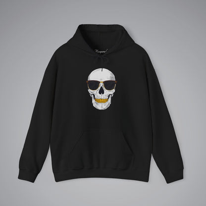 Skull With Sunglasses Hooded Sweatshirt