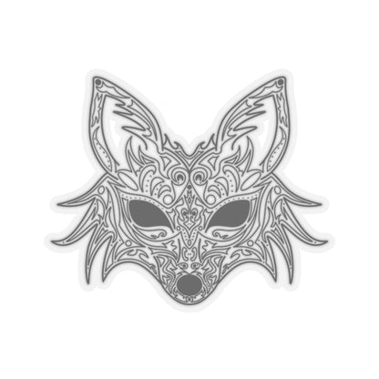 Fox Filigree Venetian Mask Vinyl Sticker