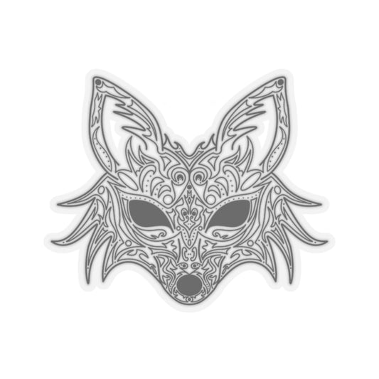 Fox Filigree Venetian Mask Vinyl Sticker