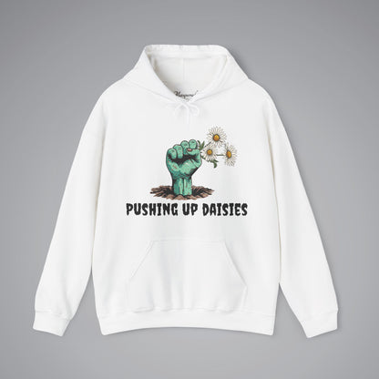 Pushing Up Daisies Zombie Hand Hooded Sweatshirt