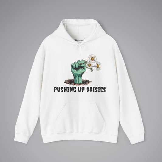 Pushing Up Daisies Zombie Hand Hooded Sweatshirt