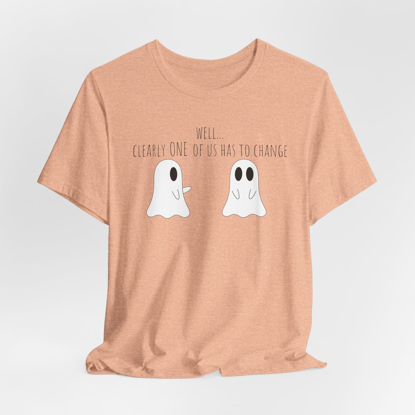 Matching Ghost Outfit Crew Neck Short Sleeve Tee