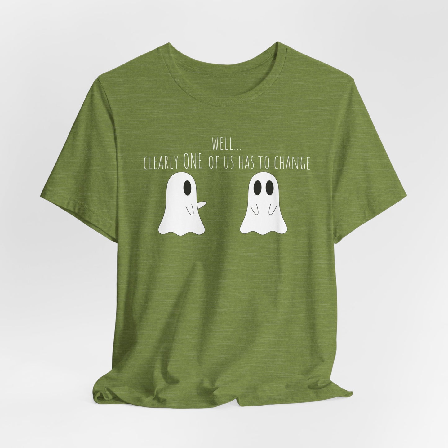 Matching Ghost Outfit Crew Neck Short Sleeve Tee