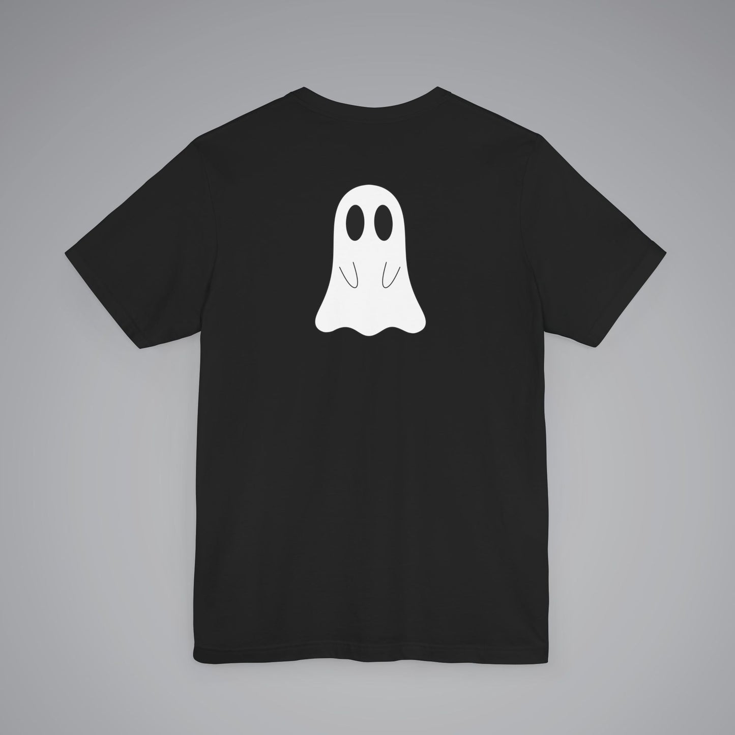 Ghost on Back Crew Neck Short Sleeve Tee