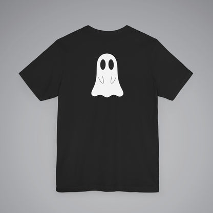 Ghost on Back Crew Neck Short Sleeve Tee