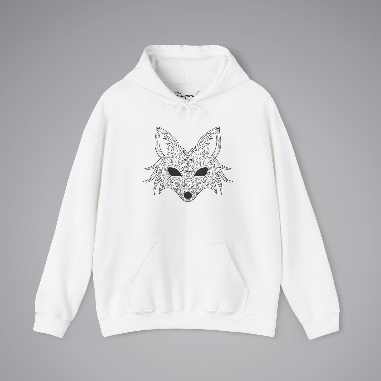 Fox Filigree Venetian Mask Hooded Sweatshirt