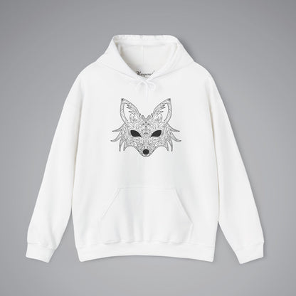 Fox Filigree Venetian Mask Hooded Sweatshirt