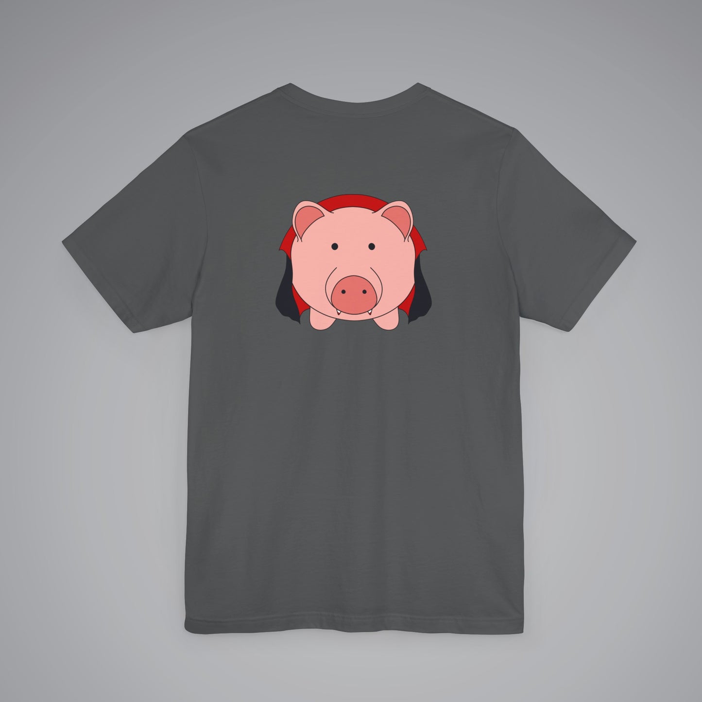 Count Porkula on Back Crew Neck Short Sleeve Tee