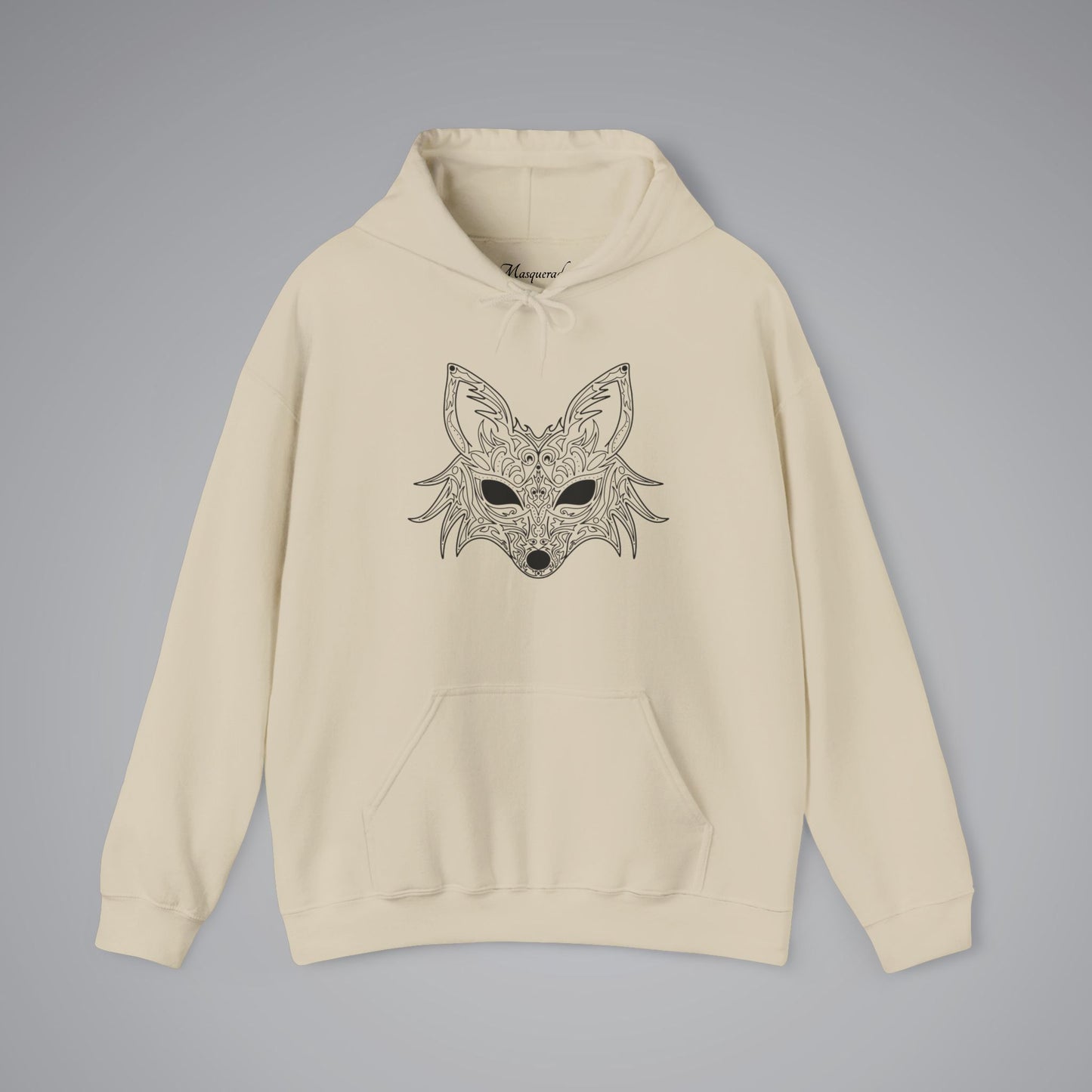 Fox Filigree Venetian Mask Hooded Sweatshirt