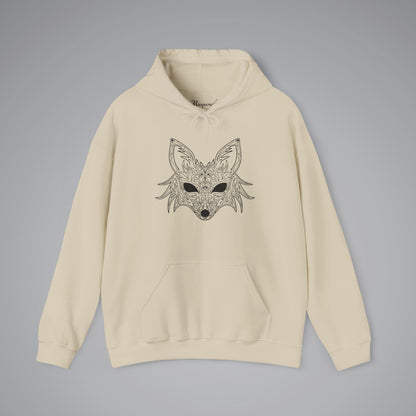 Fox Filigree Venetian Mask Hooded Sweatshirt