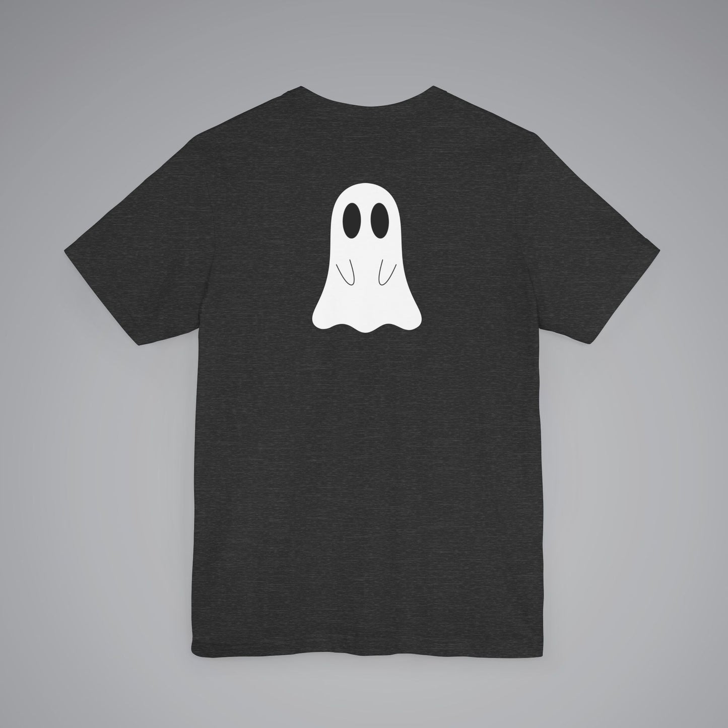 Ghost on Back Crew Neck Short Sleeve Tee