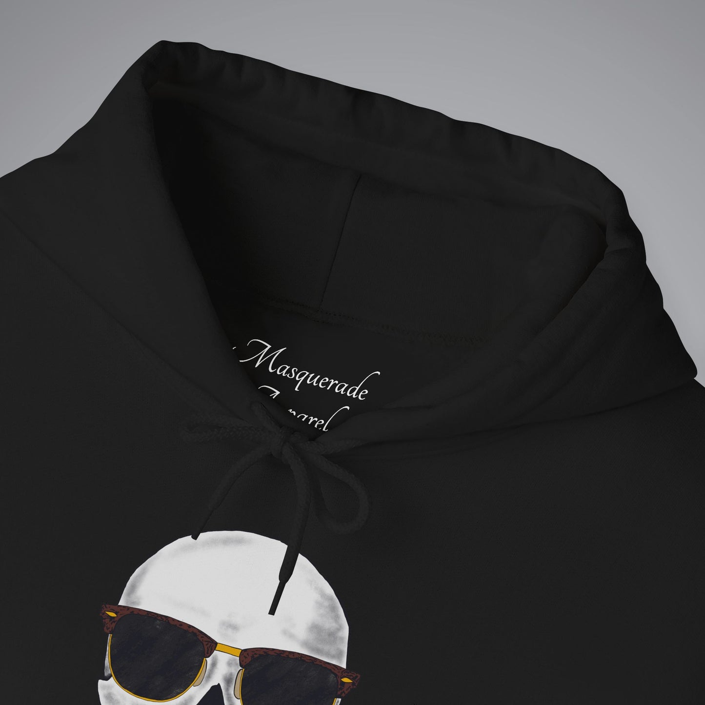 Skull With Sunglasses Hooded Sweatshirt