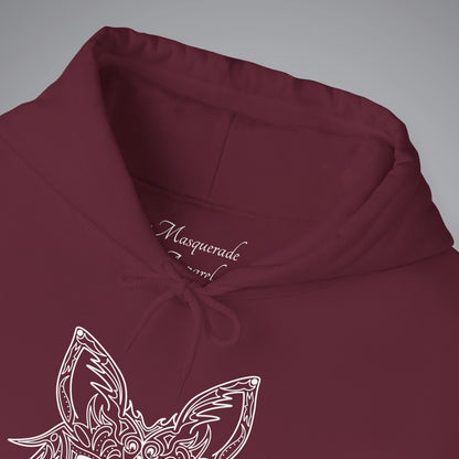 Fox Filigree Venetian Mask Hooded Sweatshirt