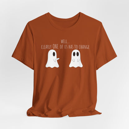 Matching Ghost Outfit Crew Neck Short Sleeve Tee