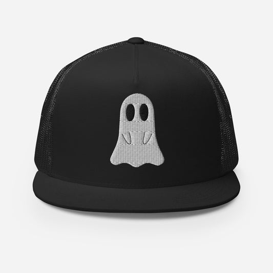 Ghost SnapBack Flat Billed Trucker Cap