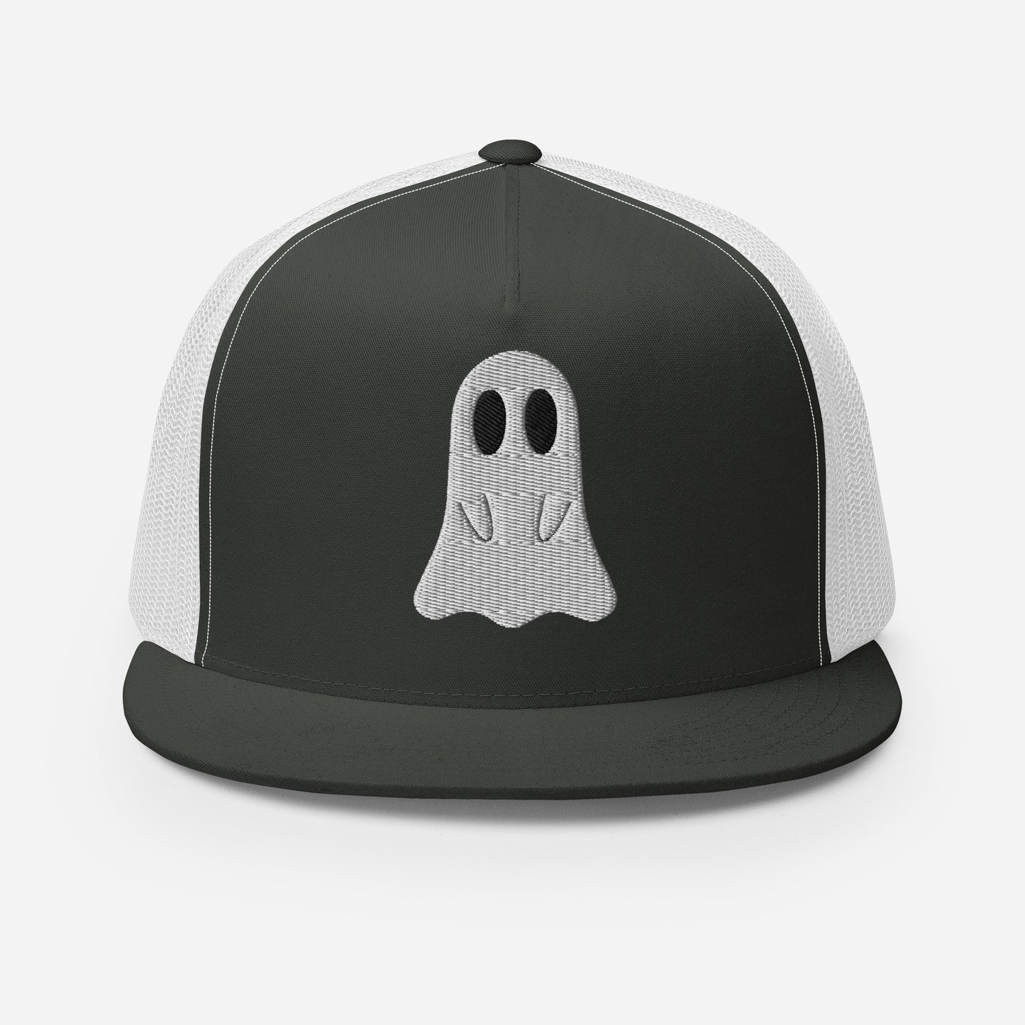 Ghost SnapBack Flat Billed Trucker Cap