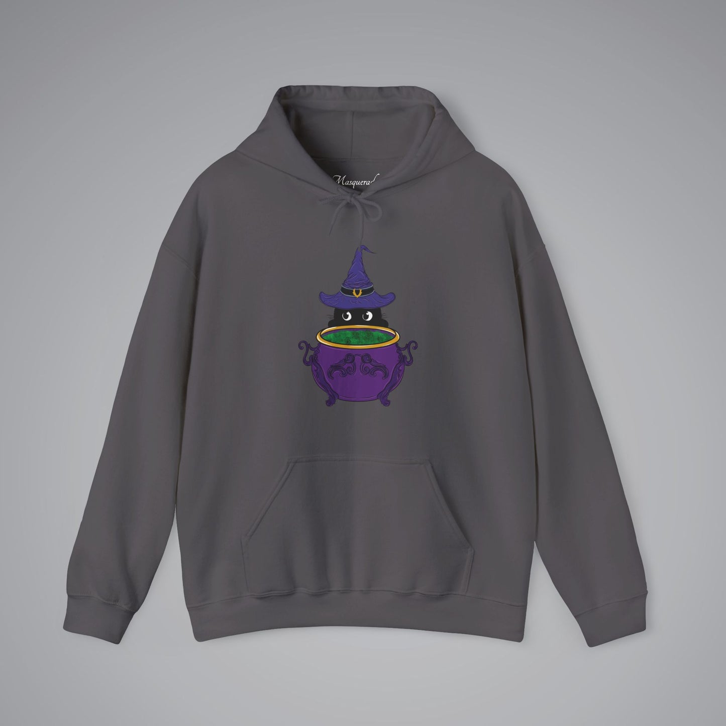 Witch Kitty and Bubbling Cauldron Hooded Sweatshirt