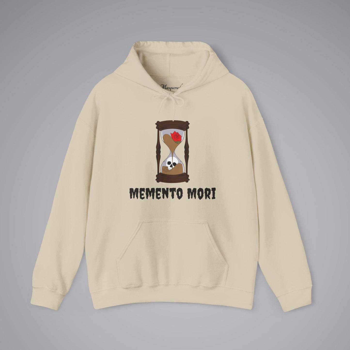 Hourglass Memento Mori Hooded Sweatshirt