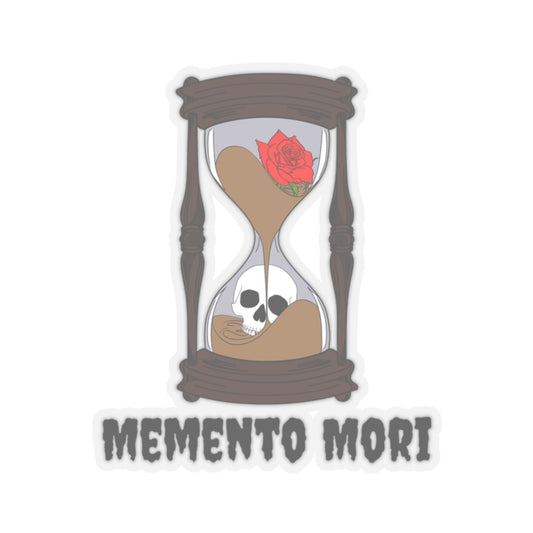 Memento Mori Hourglass Vinyl Sticker