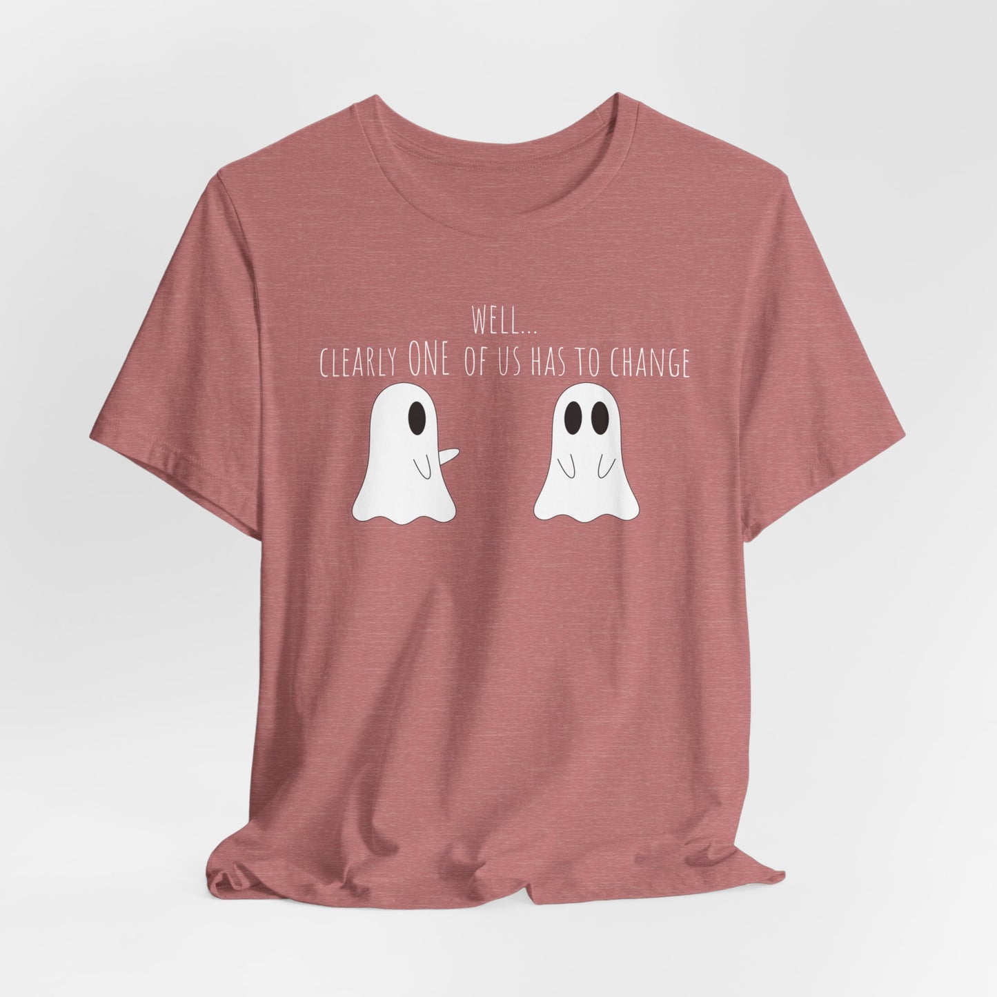 Matching Ghost Outfit Crew Neck Short Sleeve Tee