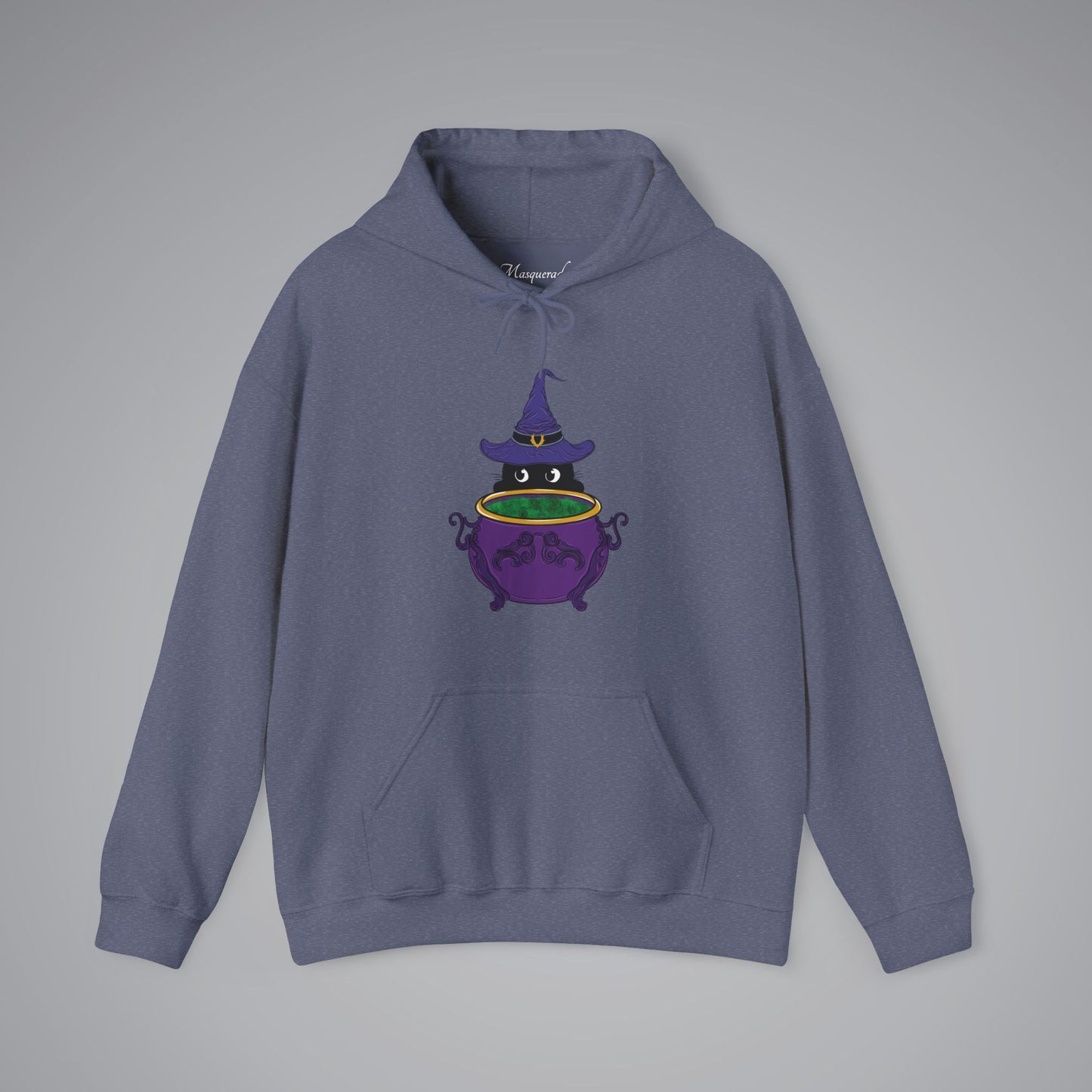 Witch Kitty and Bubbling Cauldron Hooded Sweatshirt