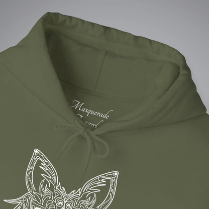 Fox Filigree Venetian Mask Hooded Sweatshirt