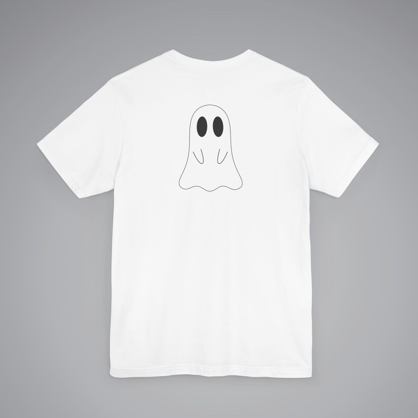 Ghost on Back Crew Neck Short Sleeve Tee