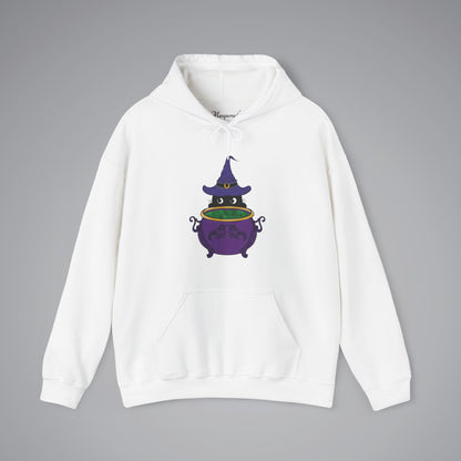 Witch Kitty and Bubbling Cauldron Hooded Sweatshirt