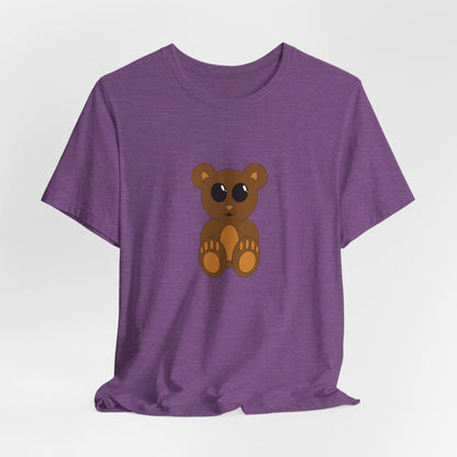 Color Teddy Bear Crew Neck Short Sleeve Tee