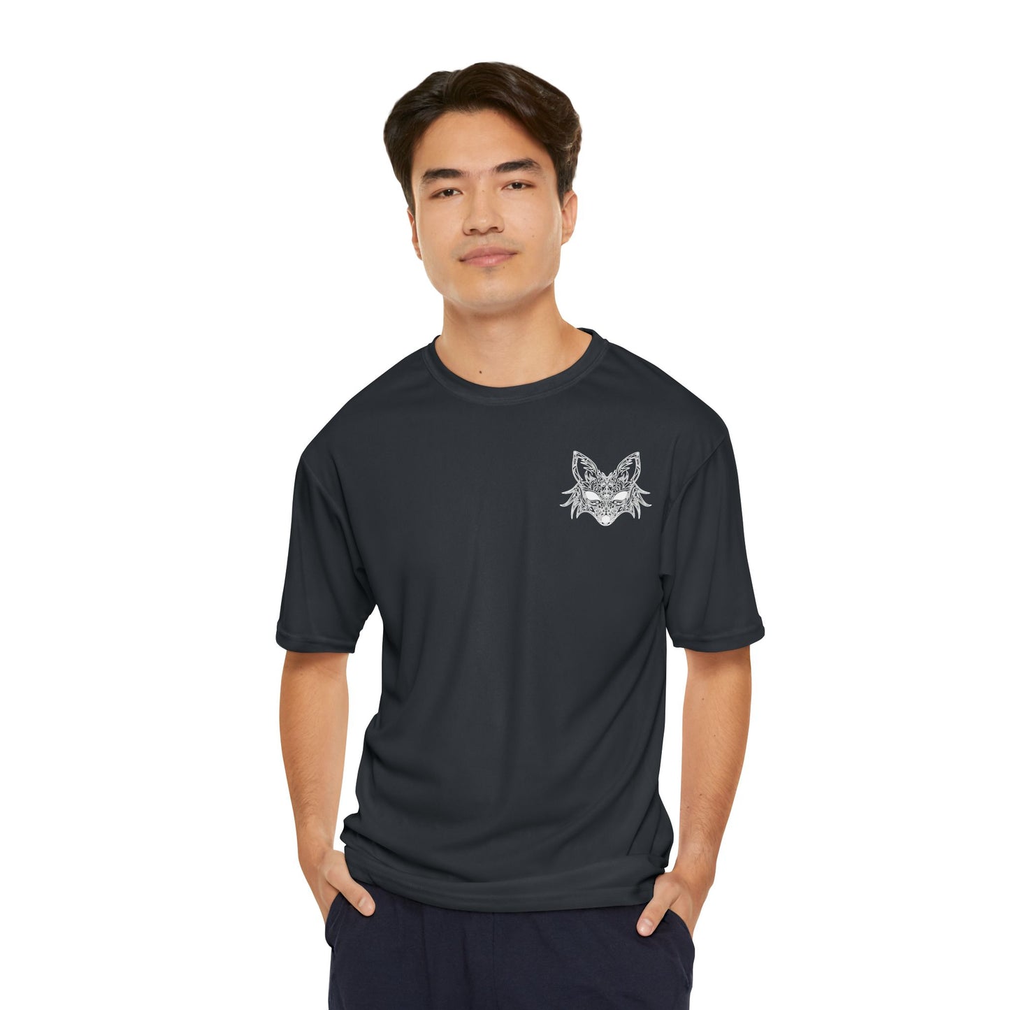 Men's Sport Fox Filigree Venetian Mask Crew Neck T-Shirt