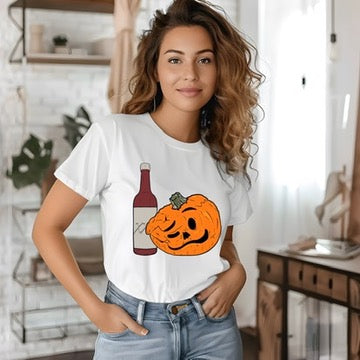 Smashed Pumpkin Crew Neck Short Sleeve Tee