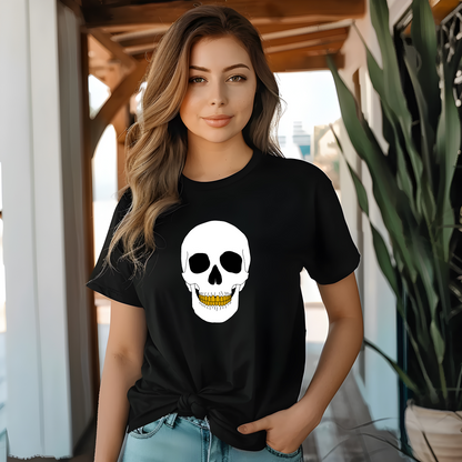 Gold Teeth Skull Short Sleeve Tee