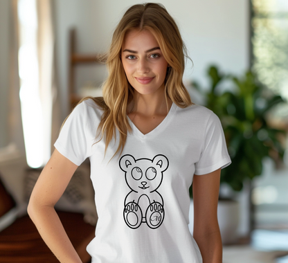 Teddy Bear V-Neck Shirt