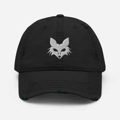 Fox Distressed Curved Bill Hat