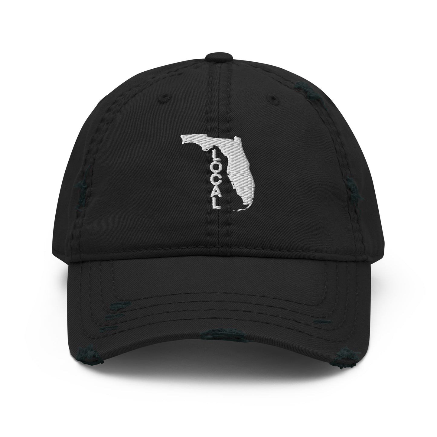 Florida Local Distressed Curved Bill Hat