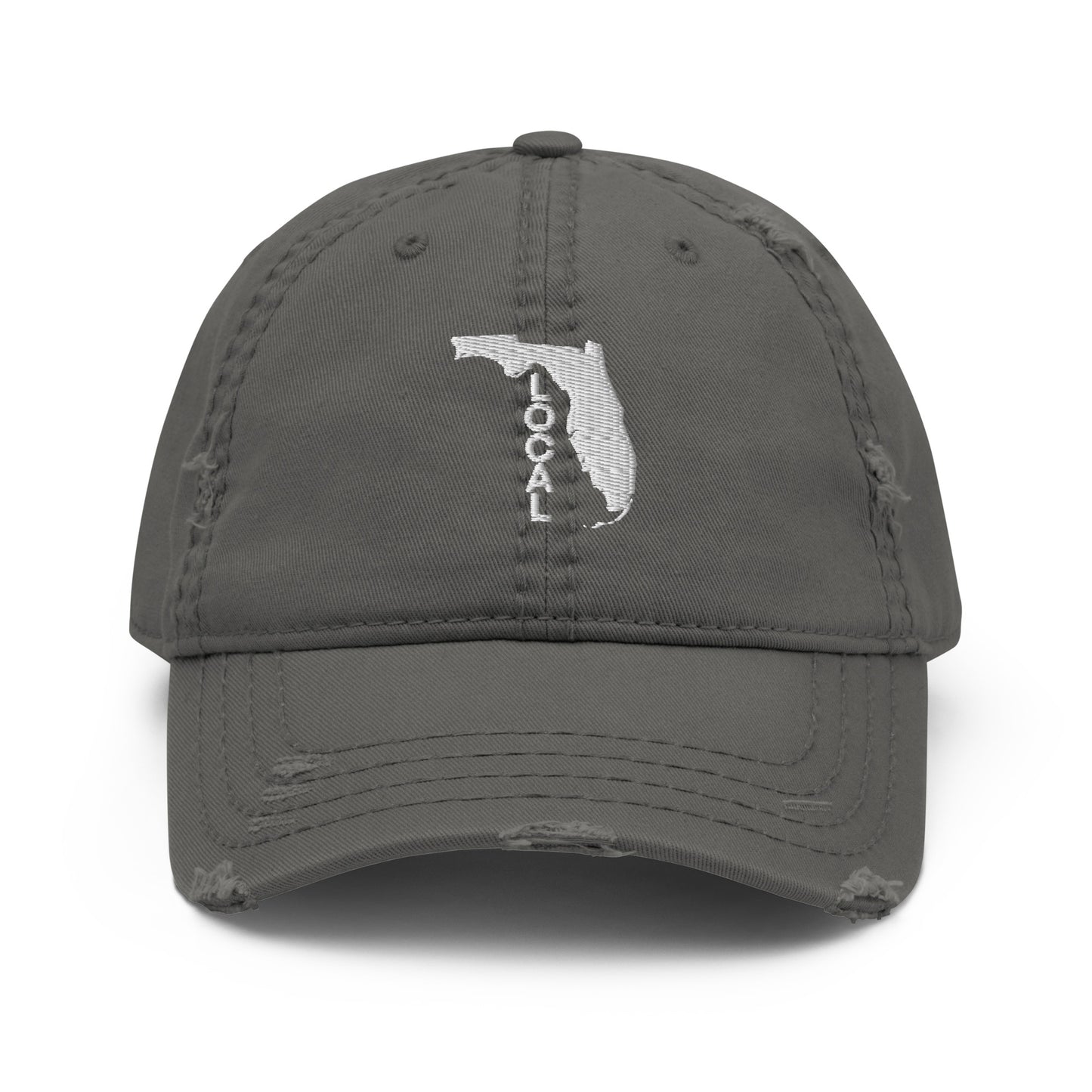 Florida Local Distressed Curved Bill Hat