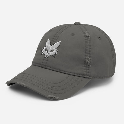 Fox Distressed Curved Bill Hat