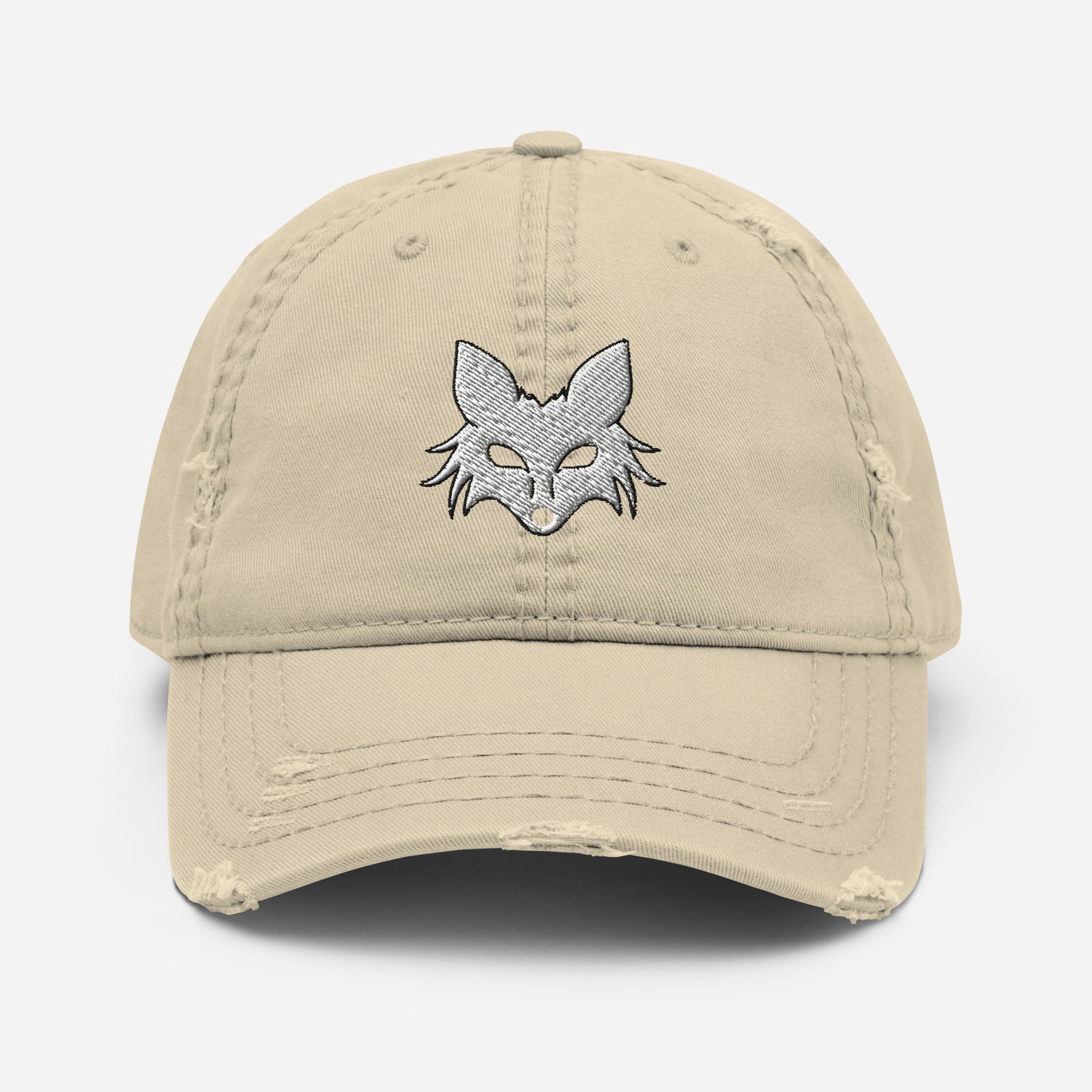 Fox Distressed Curved Bill Hat