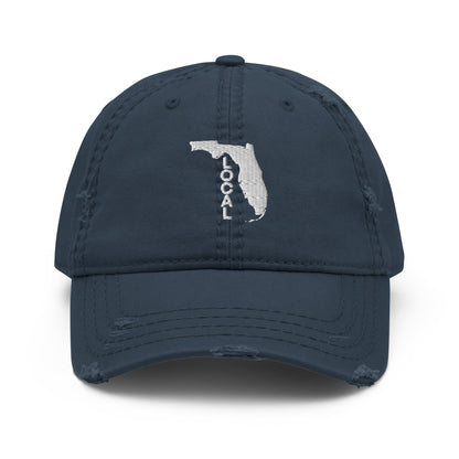 Florida Local Distressed Curved Bill Hat