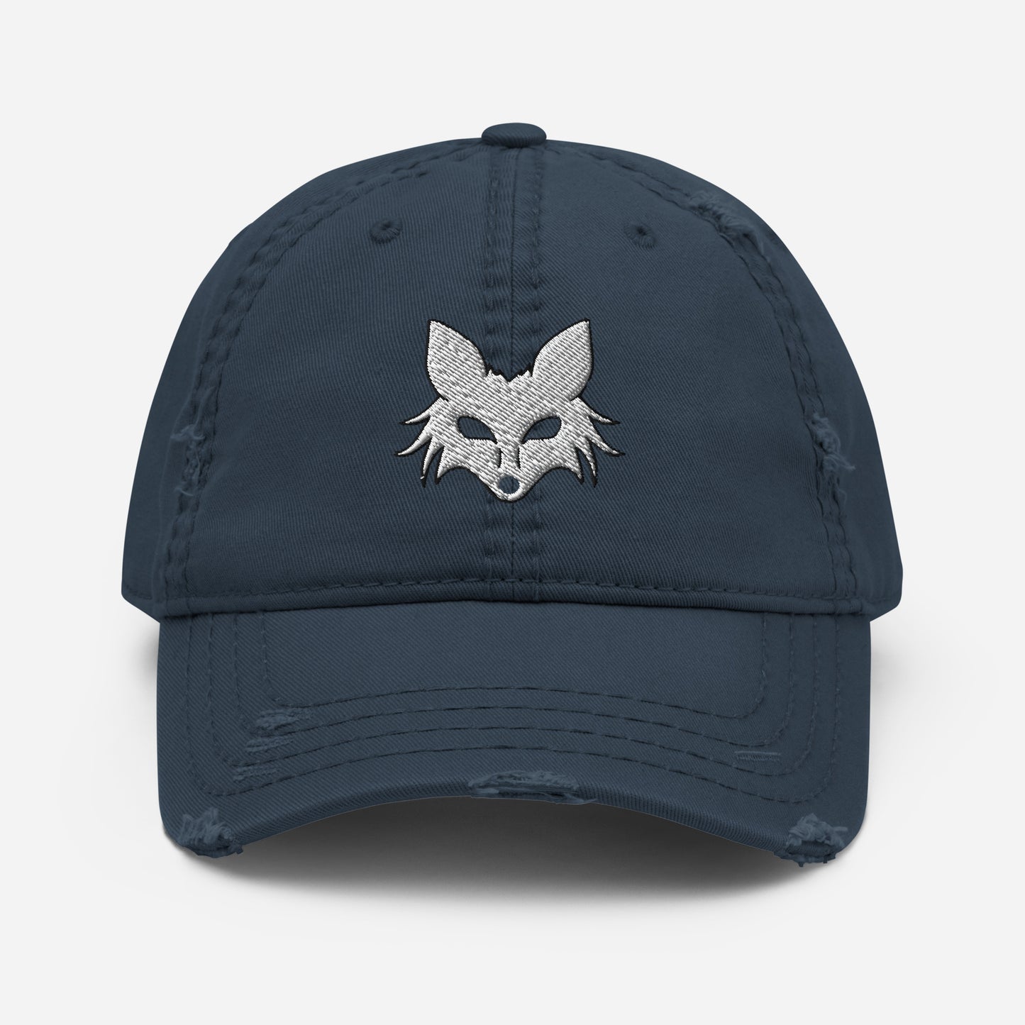 Fox Distressed Curved Bill Hat