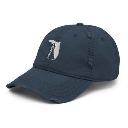 Florida Local Distressed Curved Bill Hat